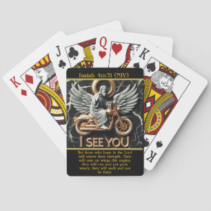 Baraja De Cartas Isaías 40:31 Jesús monta fuerte