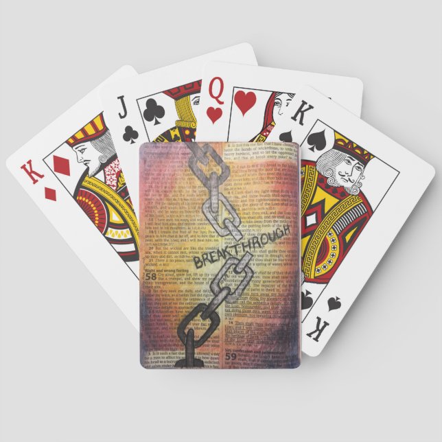 Baraja De Cartas Isaías 58:5-6 - "Avance" (Reverso)