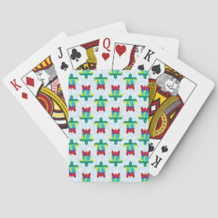 Baraja De Cartas Isla Rasta Colores Tribal Tortuga Floral