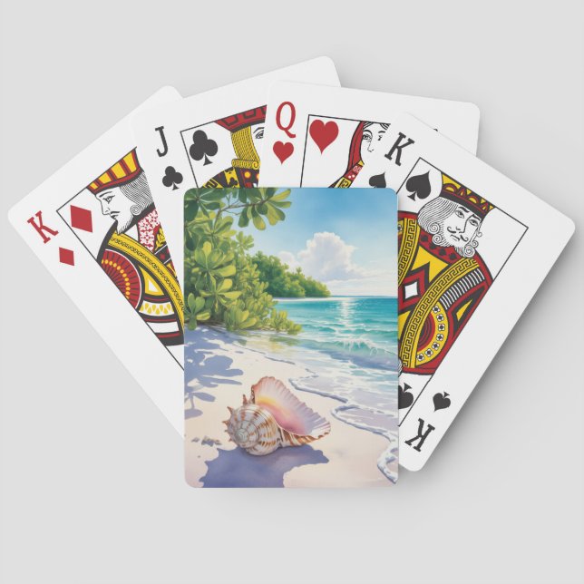Baraja De Cartas Isla Sanibel Florida (Reverso)