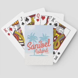 Baraja De Cartas Isla Sanibel Florida Costa del Golfo Recuerdo