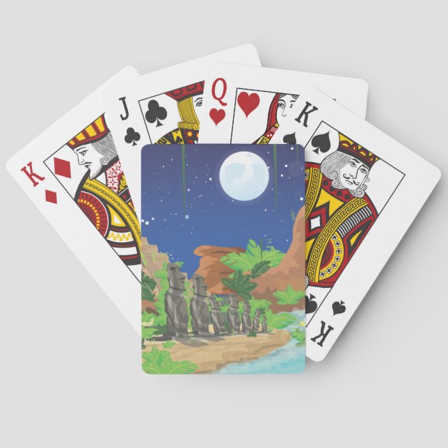 Baraja De Cartas Isla tropical (Reverso)