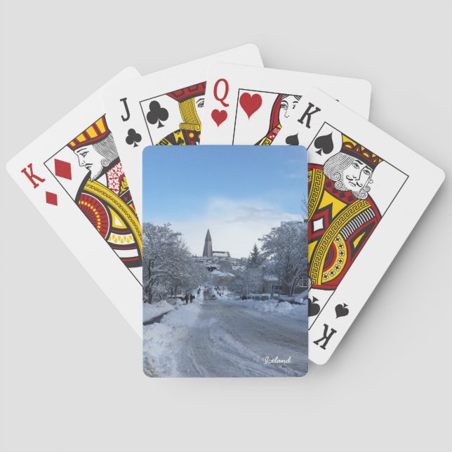Baraja De Cartas Islandia Reykjavik (Reverso)