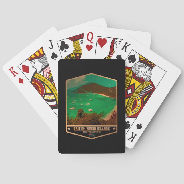 Baraja De Cartas Islas Vírgenes Británicas (Reverso)