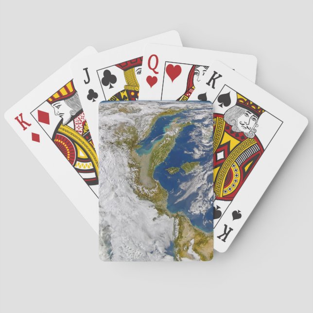 Baraja De Cartas Italia Y El Mar Adriático. (Reverso)