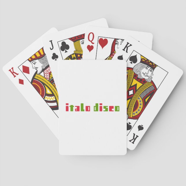 BARAJA DE CARTAS ITALO DISCO (Reverso)