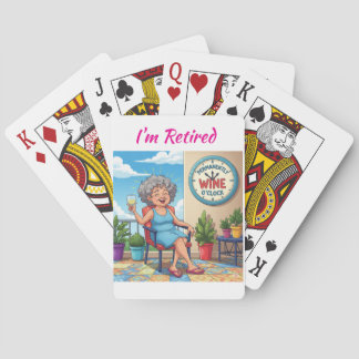 Baraja De Cartas It's Wine O'Clock