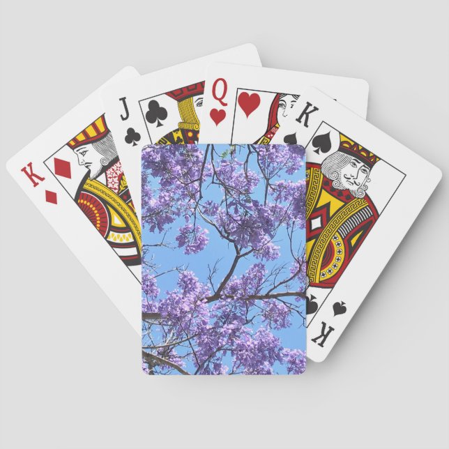 Baraja De Cartas Jacaranda Blossoms (Reverso)