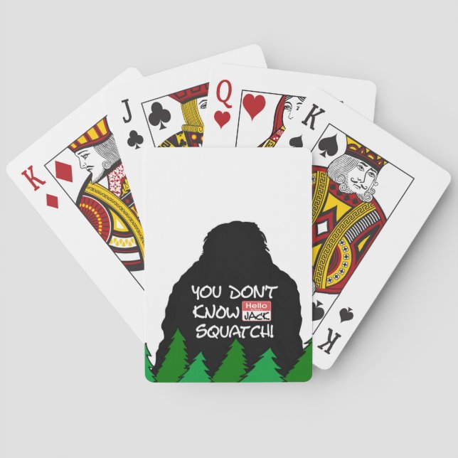 Baraja De Cartas Jack Squatch (Reverso)