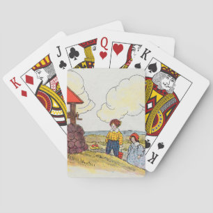 Baraja De Cartas Jack y Jill subieron por la colina Nursery Rhyme