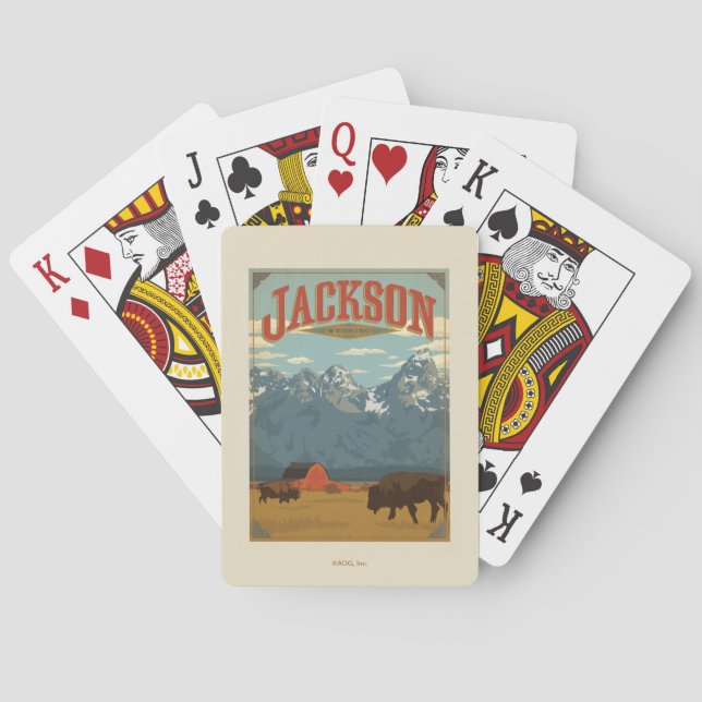 Baraja De Cartas Jackson | Wyoming (Reverso)