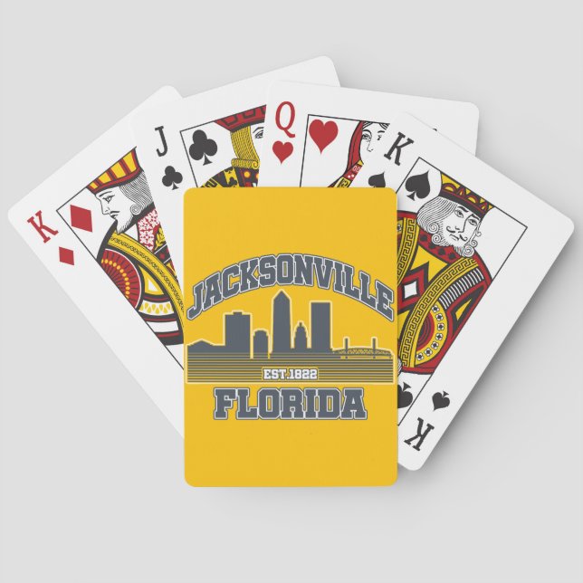 Baraja De Cartas Jacksonville, Florida (Reverso)