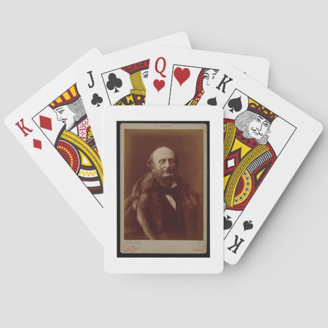 Baraja De Cartas Jacques Offenbach (1819-80), compositor alemán, (Reverso)