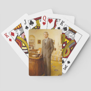 Baraja De Cartas James Earl Carter pintó retrato del presidente de