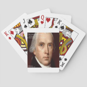 Baraja De Cartas James Madison "Desconfía del Poder" Cita de Sabidu