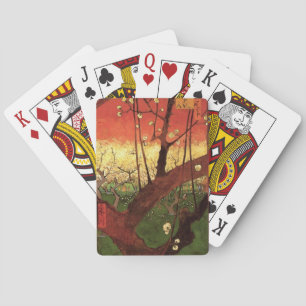 Baraja De Cartas Japonismo: Árbol de ciruelo en flor de Vincent van