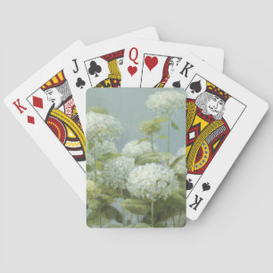 Baraja De Cartas Jardín blanco del Hydrangea