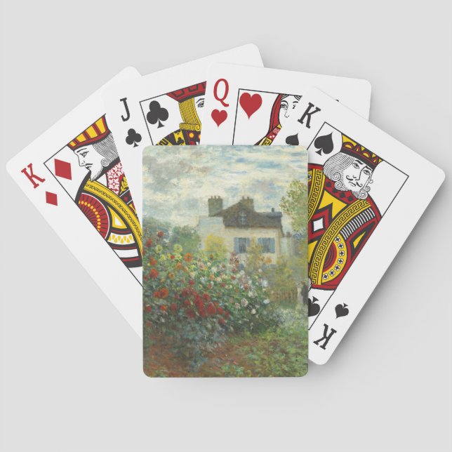 Baraja De Cartas Jardín de artistas monet en pintura argentina (Reverso)