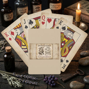 Baraja De Cartas Jardín de Farmacéutico Belladona Veneno