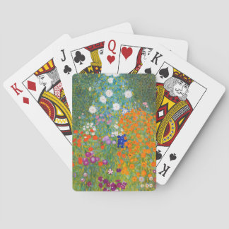 Baraja De Cartas Jardín de flores | Gustav Klimt