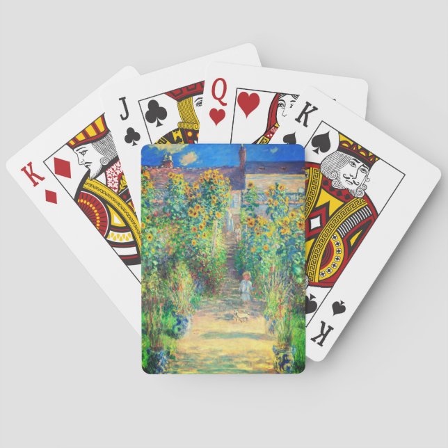 Baraja De Cartas Jardín de flores Monet (Reverso)