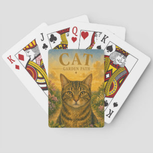 Baraja De Cartas Jardín de gatos sendero vida silvestre