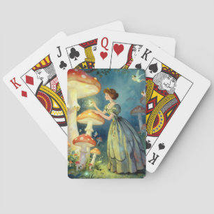 Baraja De Cartas Jardín de hongos gigantes luminosos