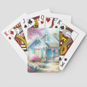 Baraja De Cartas Jardín de la Casa Azul en Blossom Lane