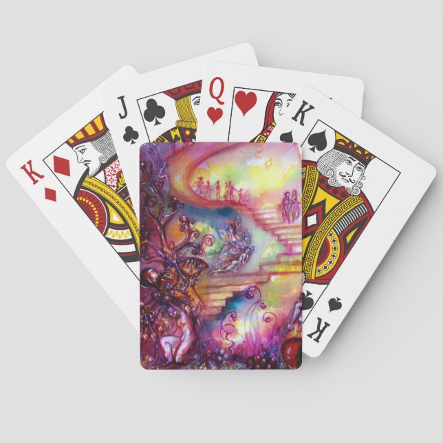 BARAJA DE CARTAS JARDÍN DE LAS SOMBRAS PERDIDAS / ESCALONES MÍSTICA (Reverso)