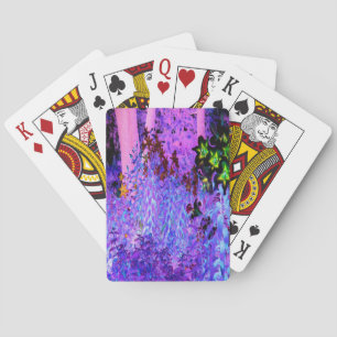 Baraja De Cartas Jardín de Lirios Negro y Carmesí Espeluznante Pais