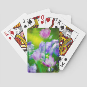 Baraja De Cartas Jardín de tulipanes, Giverny, Francia