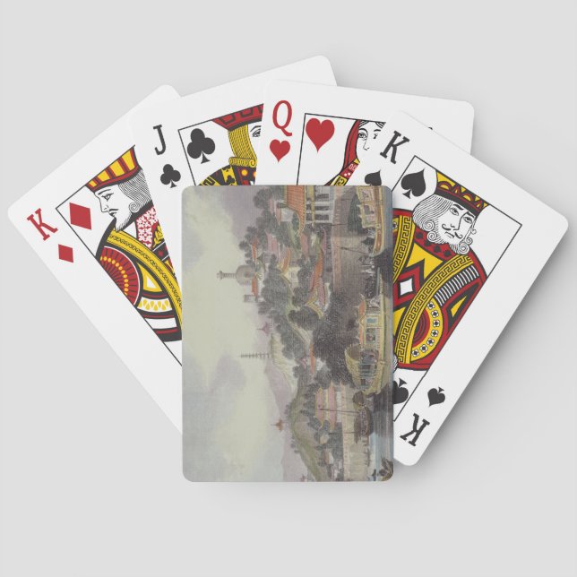 Baraja De Cartas Jardín del palacio imperial, Pekín, de 'China (Reverso)