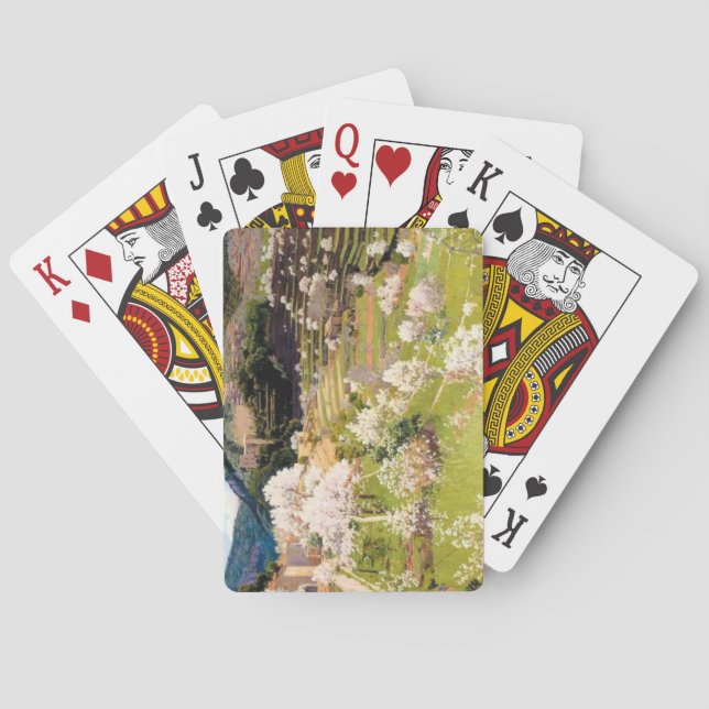 Baraja De Cartas Jardín en terraza en Mallorca (por Santiago Rusiño (Reverso)