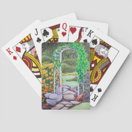 Baraja De Cartas Jardín Feliz de Pollos 