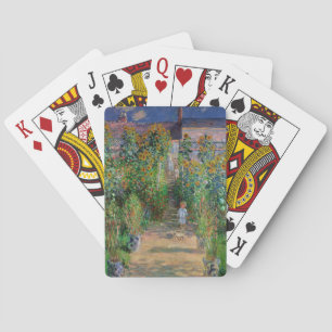 Baraja De Cartas Jardín Monet Vetheuil Pintura Impresionista
