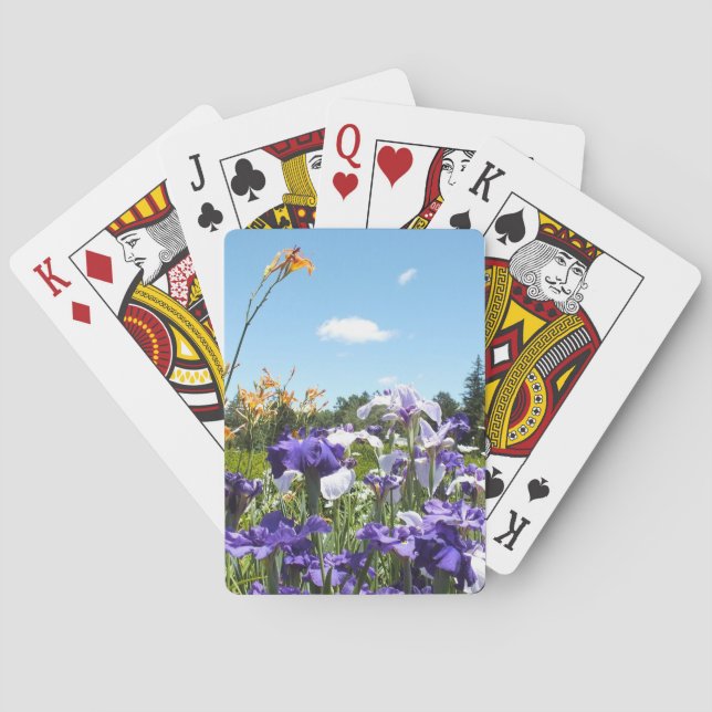 Baraja De Cartas Jardín Purple Iris (Reverso)