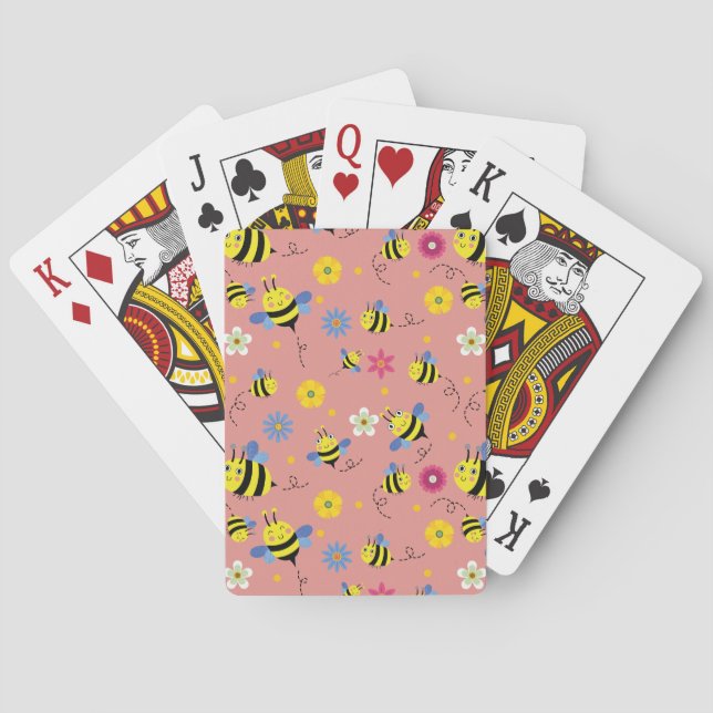 Baraja De Cartas Jardín Sweet Bee Blossom (Reverso)