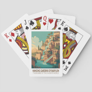 Baraja De Cartas Jardines Colgantes de Babilonia 7 Maravillas del M
