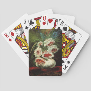 Baraja De Cartas Jarrón antiguo con peonías, Vincent van Gogh.