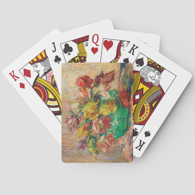Baraja De Cartas Jarrón con Tulipanes (Schlobach) (Reverso)