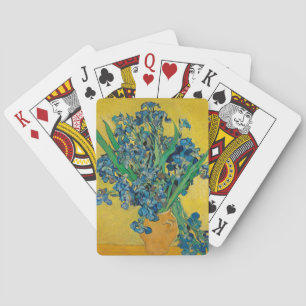 Baraja De Cartas Jarrón Van Gogh con Iris Clasicismo Impresionista
