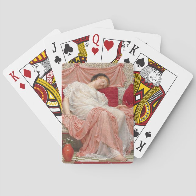 Baraja De Cartas Jasmine (bella joven durmiendo) (Reverso)