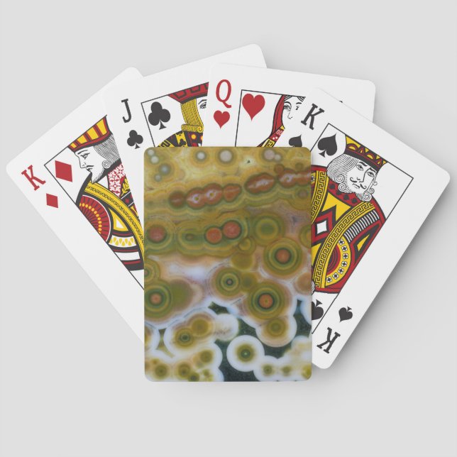 Baraja De Cartas Jasper de océano de color amarillo (Reverso)