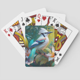 Baraja De Cartas Jay Crested Verde azulada Winged