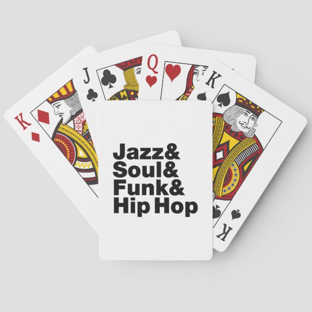 Baraja De Cartas Jazz y Soul y Funk & Hip Hop (Reverso)