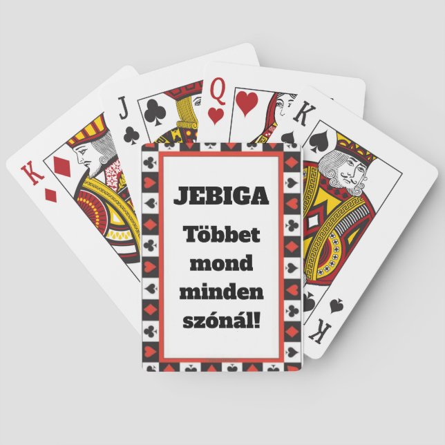 Baraja De Cartas JEBIGA Többet mond minden szónál! kártyapakli (Reverso)