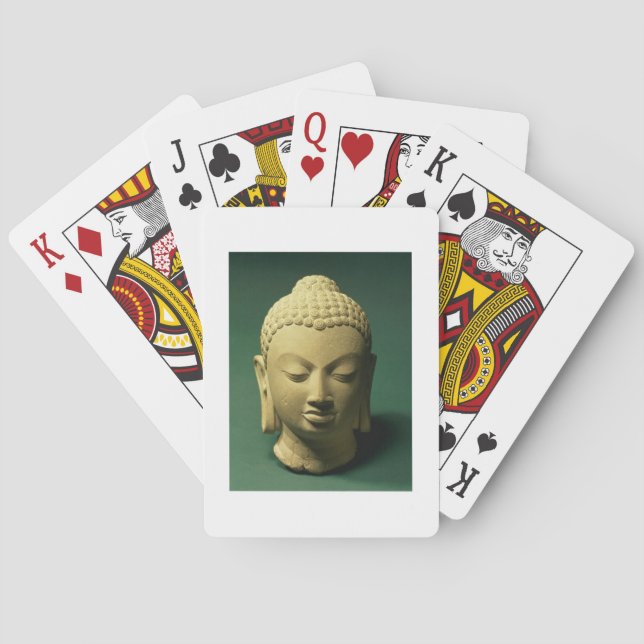 Baraja De Cartas Jefe de Buda, Sarnath (arenisca) (Reverso)