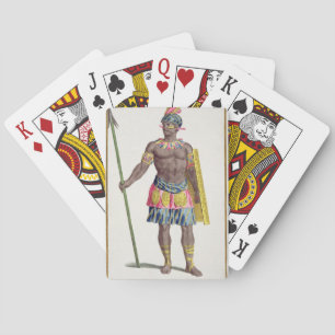 Baraja De Cartas Jefe de los Hondurans, 1780 (grabado coloreado)