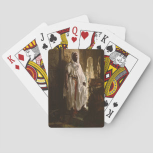 Baraja De Cartas Jefe moro Pintura de arte africano Retrato