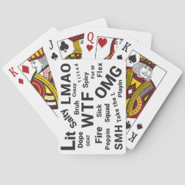 Baraja De Cartas Jerga y conversación adolescente de 2019